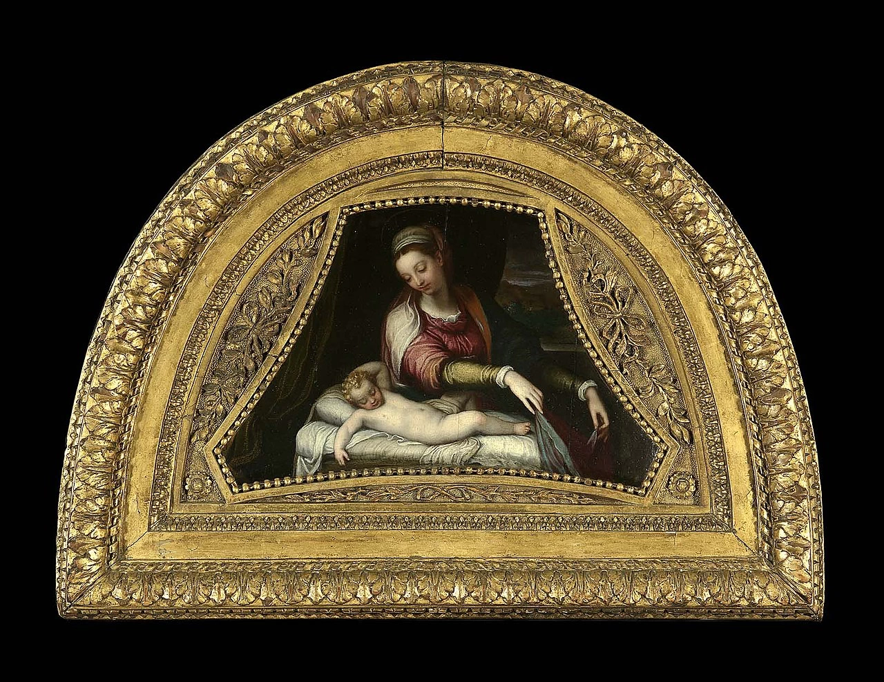 Vergine che adora il Bambino Gesù dormiente - Museum of Fine Arts